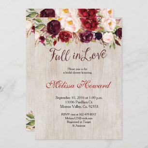 Watercolor Boho Bridal Shower Invitation