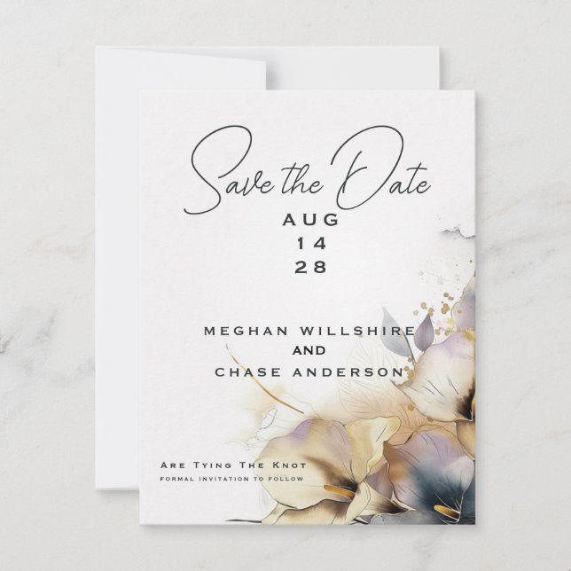 Watercolor Boho Calla Lily Floral  Invitation (Front)