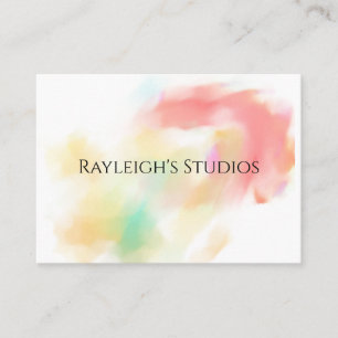 Watercolor Boho Cottage Shabby Chic Business Card
