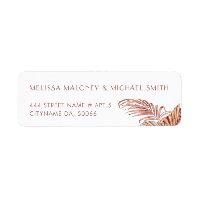 Watercolor Boho Floral Teracotta (Front)
