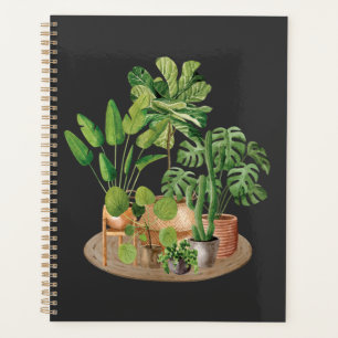 Watercolor Boho Houseplants Planner