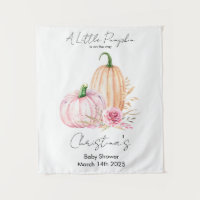 Watercolor Boho Pumpkin Babyshower 