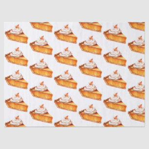 Watercolor Boho Pumpkin Pie Pattern Tissue Paper