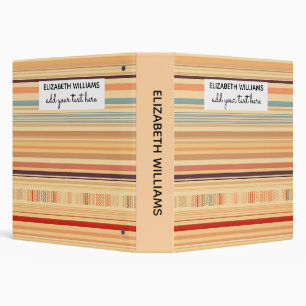 Watercolor Boho Rainbow Binder