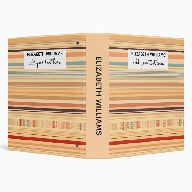 Watercolor Boho Rainbow Binder (Background)