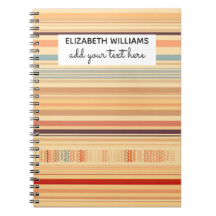 Watercolor Boho Rainbow Notebook