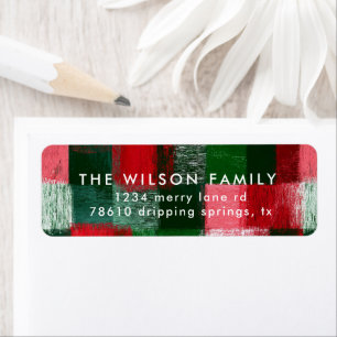 Watercolor Bold Gingham Holiday Greeting