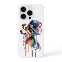 Watercolor Border Collie - Female