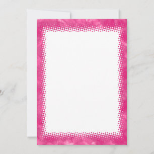 Watercolor Border Valentines Blank Custom Text Invitation
