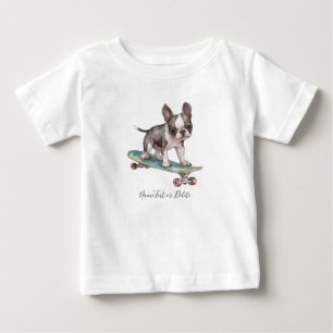 Watercolor Boston Terrier T-Shirt