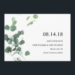 Watercolor botanical greenery save the date card<br><div class="desc">Watercolor botanical greenery save the date card 

Can be fully customized to suit your needs. © Gorjo Designs via Zazzle. // Need help customizing your design? Got other ideas? Feel free to contact me (Zoe) directly via the link below >> ‘Contact this Designer’</div>