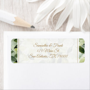 Watercolor Botanical Return Address