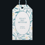 Watercolor Botanical Star of David Bar Bat Mitzvah Gift Tags<br><div class="desc">Perfect gift tag for party favours at a bat mitzvah, bar mitzvah or other Jewish celebration! Hand made watercolor art for you on the front and back side! FULLY CUSTOMIZABLE! Click on “Personalize” above to edit the text. Click "edit using design tool" to adjust the fonts, colours and placements and...</div>