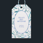 Watercolor Botanical Star of David Bar Bat Mitzvah Gift Tags<br><div class="desc">Perfect gift tag for party favours at a bat mitzvah, bar mitzvah or other Jewish celebration! Hand made watercolor art for you on the front and back side! FULLY CUSTOMIZABLE! Click on “Personalize” above to edit the text. Click "edit using design tool" to adjust the fonts, colours and placements and...</div>