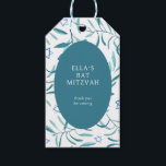 Watercolor Botanical Star of David Bar Bat Mitzvah Gift Tags<br><div class="desc">Perfect gift tag for party favours at a bat mitzvah, bar mitzvah or other Jewish celebration! Hand made watercolor art for you on the front and back side! FULLY CUSTOMIZABLE! Click on “Personalize” above to edit the text. Click "edit using design tool" to adjust the fonts, colours and placements and...</div>