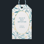 Watercolor Botanical Star of David Bar Bat Mitzvah Gift Tags<br><div class="desc">Perfect gift tag for party favours at a bat mitzvah, bar mitzvah or other Jewish celebration! Hand made watercolor art for you on the front and back side! FULLY CUSTOMIZABLE! Click on “Personalize” above to edit the text. Click "edit using design tool" to adjust the fonts, colours and placements and...</div>