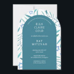 Watercolor Botanical Star of David Bar Bat Mitzvah Invitation<br><div class="desc">Perfect card to announce a bat mitzvah, bar mitzvah or other Jewish celebration! Hand made watercolor art for you on the front and back side! FULLY CUSTOMIZABLE! Click on “Personalize” above to edit the text. Click "edit using design tool" to adjust the fonts, colours and placements and to delete the...</div>