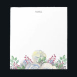 Watercolor Botanical Succulent Teacher Woman Notepad<br><div class="desc">Watercolor Botanical Succulent Teacher Woman Notepad</div>