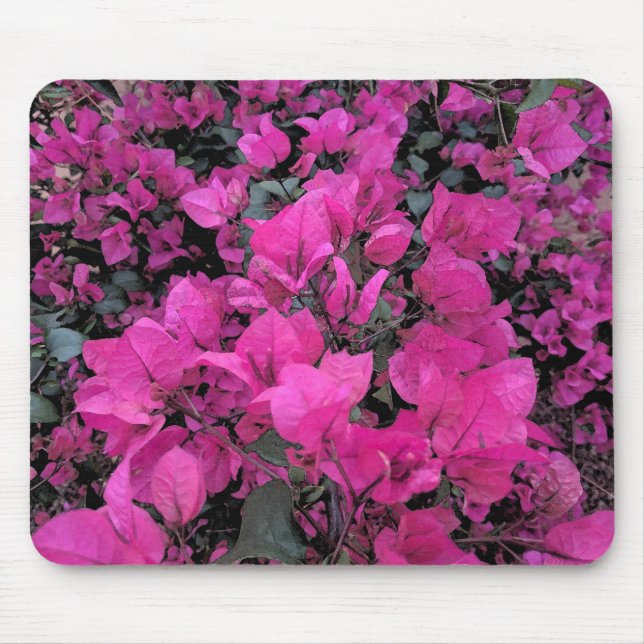 Watercolor Bougainvillea Mouse Pad (Front)
