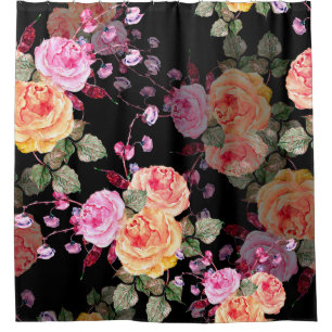 Watercolor bouquet flowers with flowers haricot on