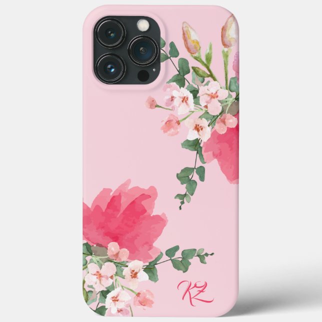 watercolor Bouquet in soft pink Case-Mate iPhone Case (Back)