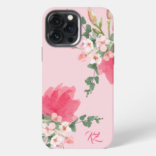 watercolor Bouquet in soft pink iPhone 13 Pro Max Case