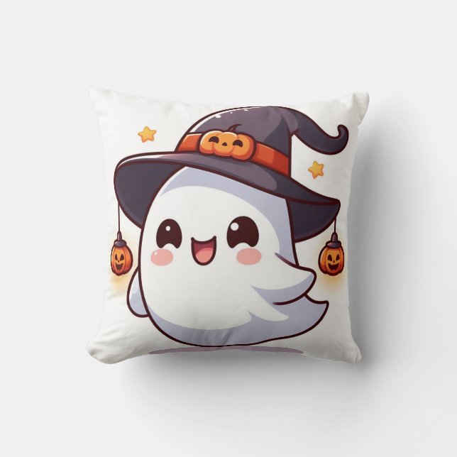 Watercolor Bouquet Tote Bag Throw Pillow (Front)