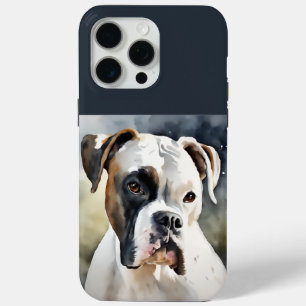 Watercolor Boxer Dog iPhone 15 Pro Max Case
