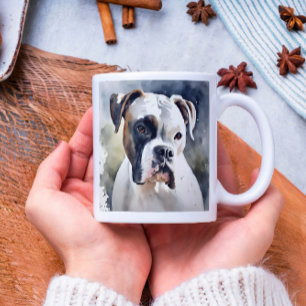 Watercolor Boxer Dog Coffee Mug