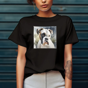 Watercolor Boxer Dog T-Shirt