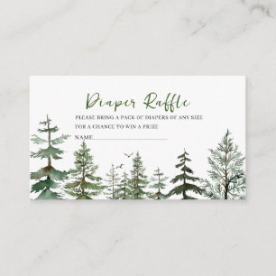 Watercolor Boy Adventure Begin baby shower diaper Enclosure Card