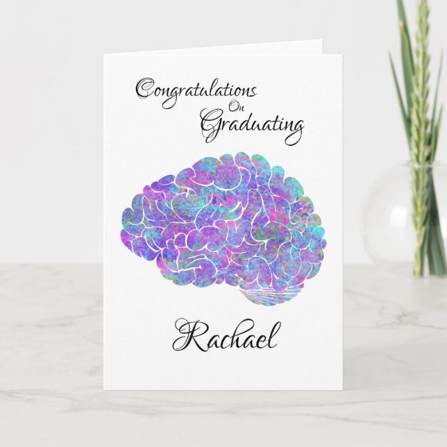 Watercolor Brain Card (Front)
