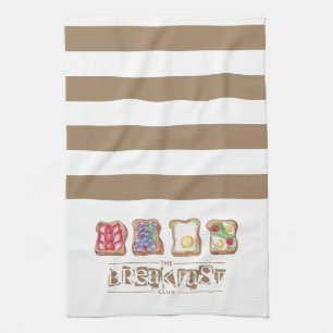 Watercolor Breakfast logo restaurant Kitchen Towel