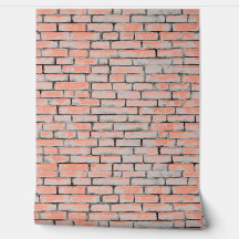Watercolor Bricks Patterns Orange Grey Grey Custom