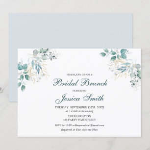 Watercolor Bridal Brunch Invitation