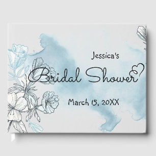 Watercolor Bridal Shower Guest Book