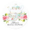 Watercolor Bridal ShowerTea Party Sticker