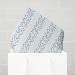 Watercolor Bright Mahjong Bamboo Tissue Paper