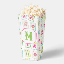 Watercolor Bright Mahjong Tiles Monogram