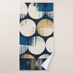 Watercolor Broken Dots, Dyed Effect. Bath Towel