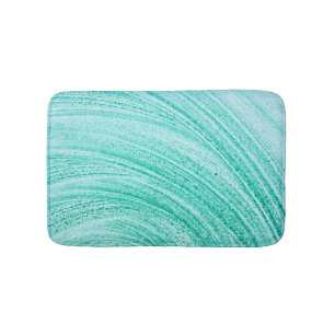 watercolor brush curved line texture bath mat