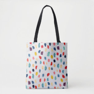 Watercolor Brush Strokes: Abstract Seamless. Tote Bag