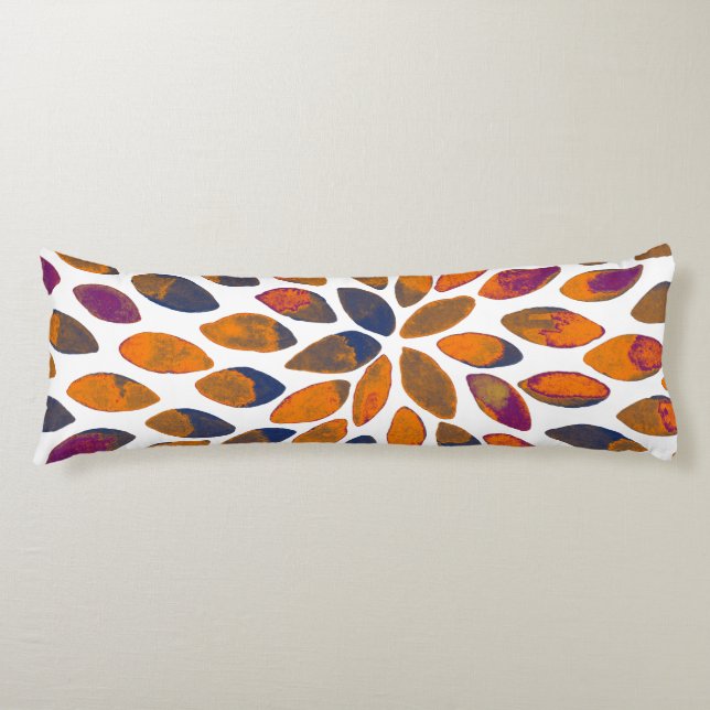 Watercolor brush strokes – rusty effect body pillow (Front)