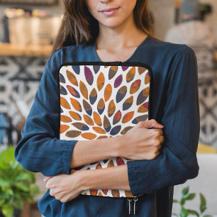 Watercolor brush strokes – rusty effect laptop sleeve