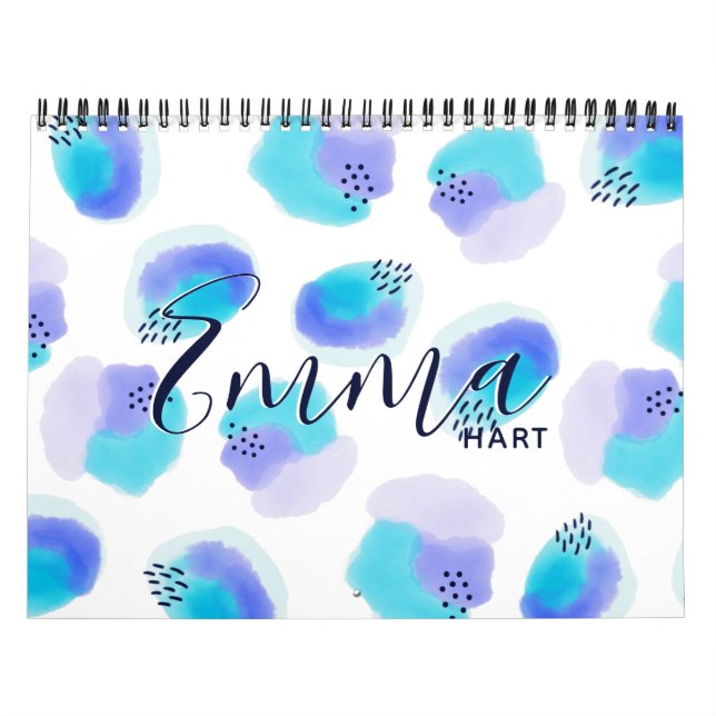 Watercolor Brushstrokes Calendar (Cover)