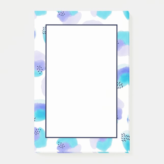 Watercolor Brushstrokes Post-it Notes (Front)