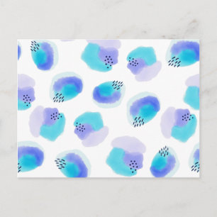Watercolor Brushstrokes Postcard