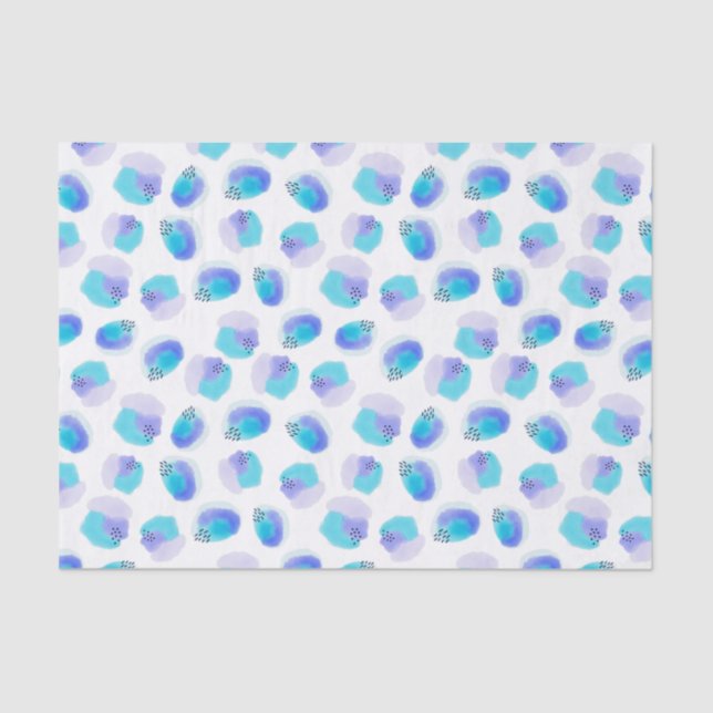 Watercolor Brushstrokes Tissue Paper (Front)