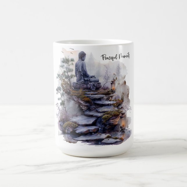 Watercolor Buddha Peaceful Mug (Center)