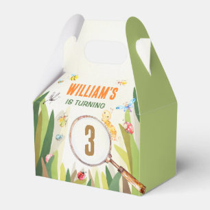 Watercolor Bug Insect Boy Birthday Favor Box